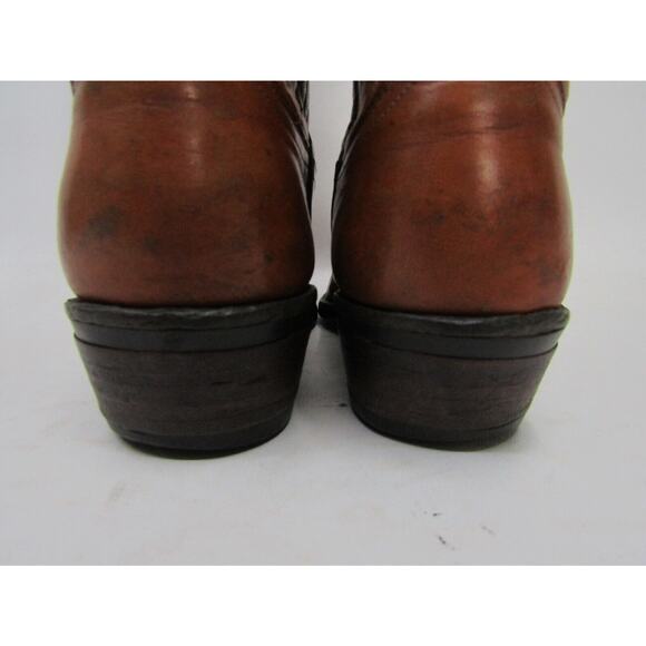 Justin Mens Size 7 D Brown Leather Cowboy Western Boots